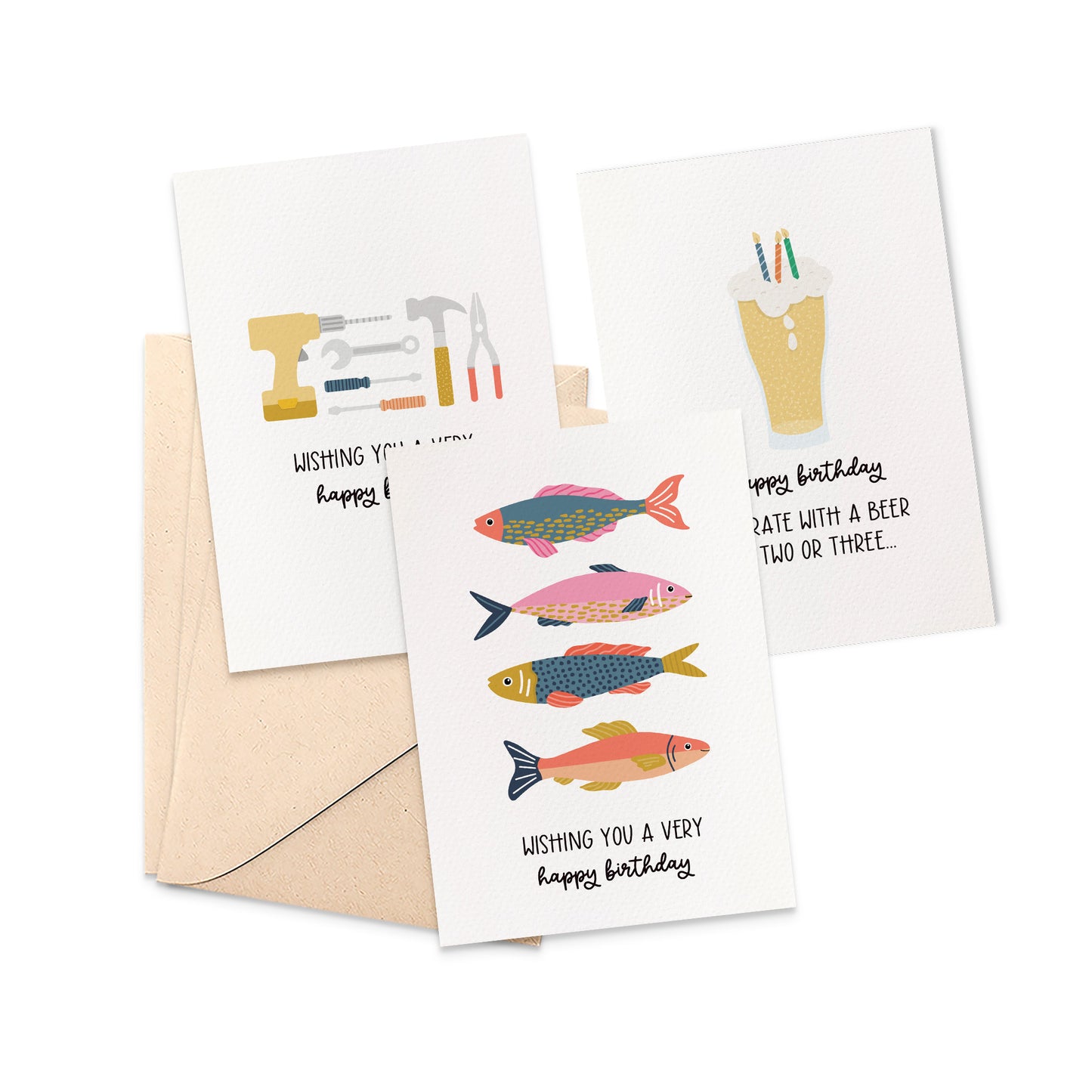 Set of 3: Birthday Male