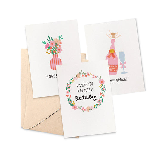 Set of 3: Birthday Female