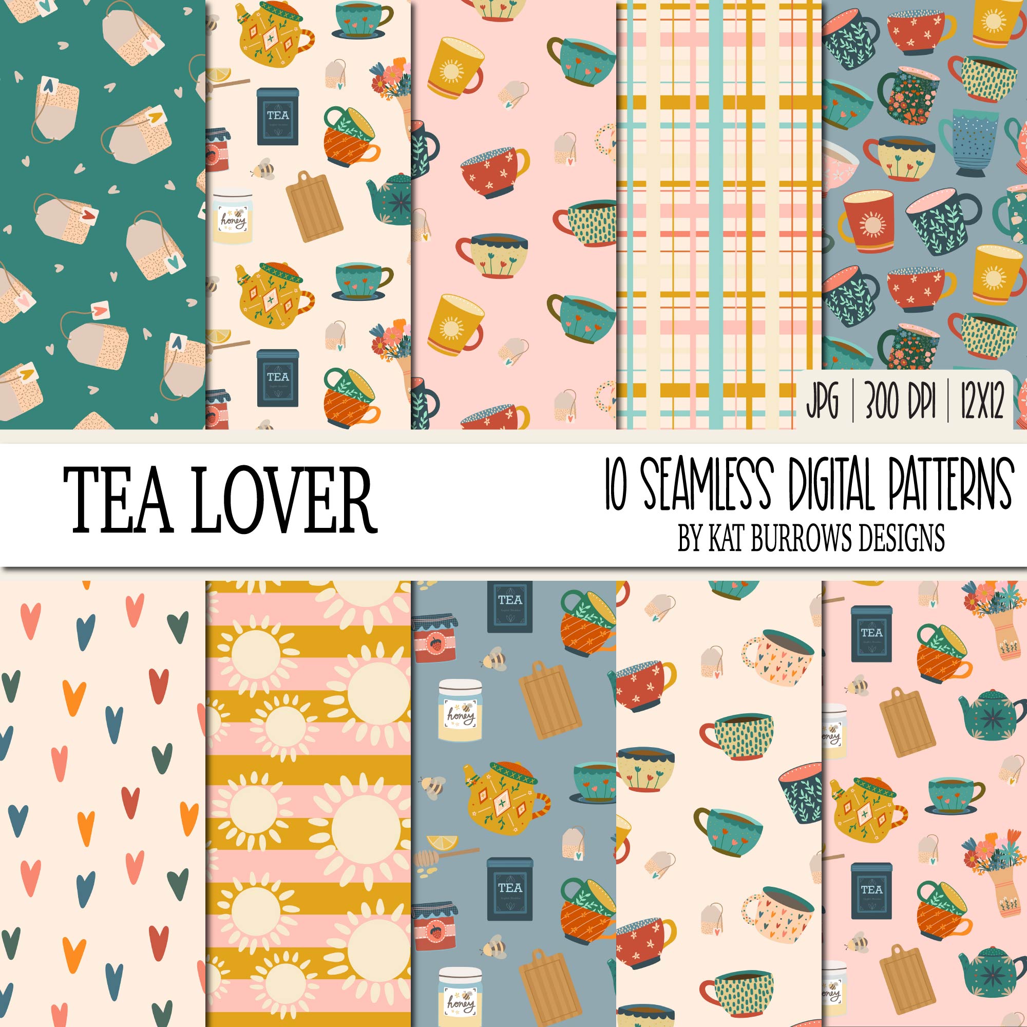 Seamless Patterns: Tea Lover