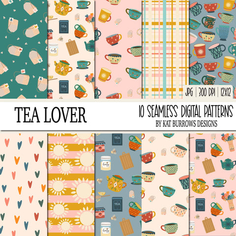 Seamless Patterns: Tea Lover
