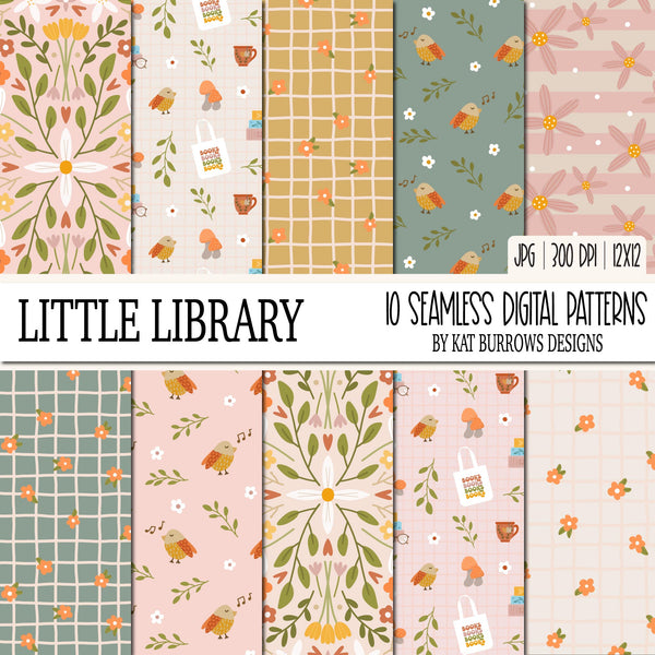 Seamless Patterns: Little Library