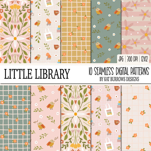 Seamless Patterns: Little Library