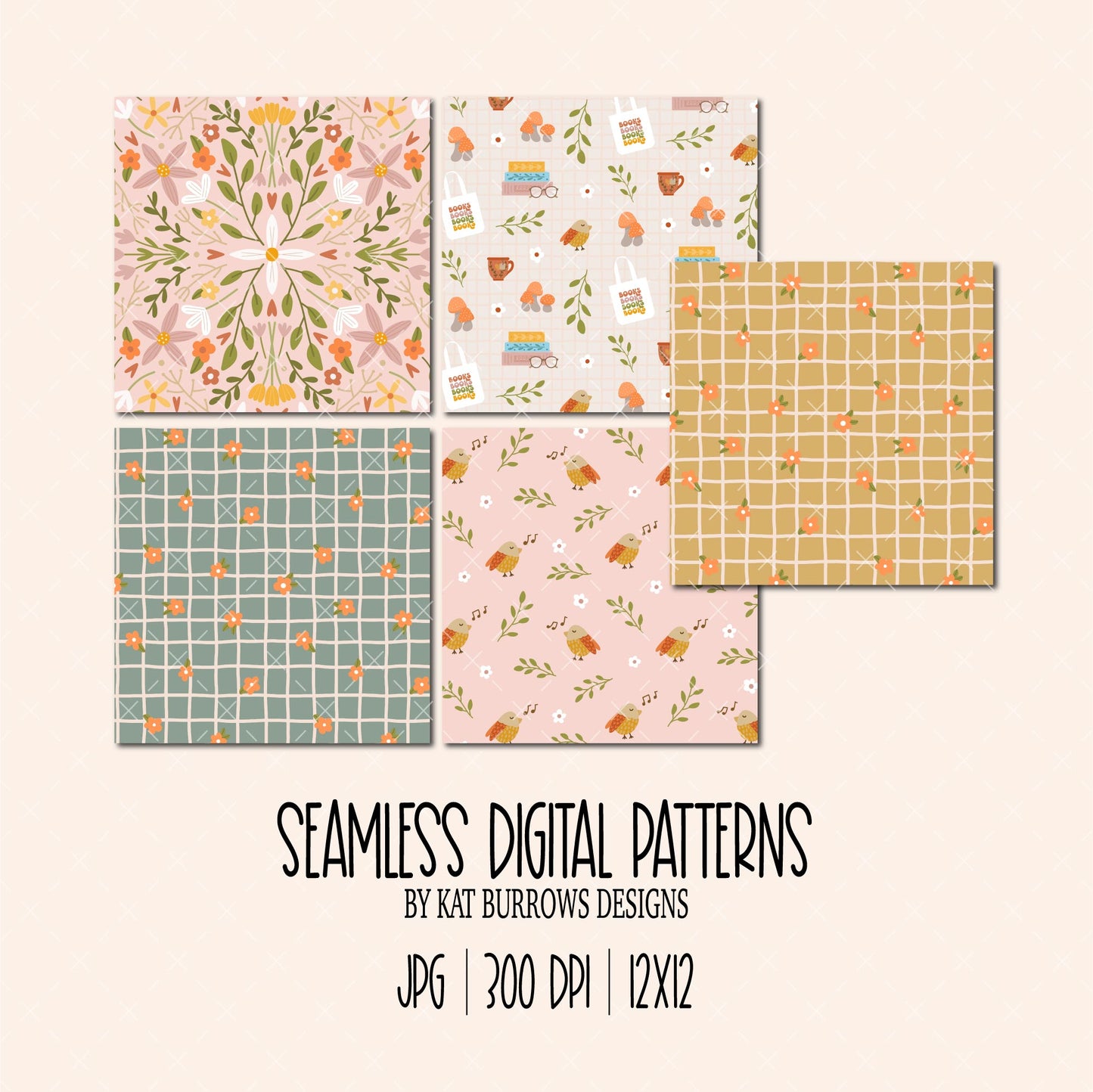 Seamless Patterns: Little Library