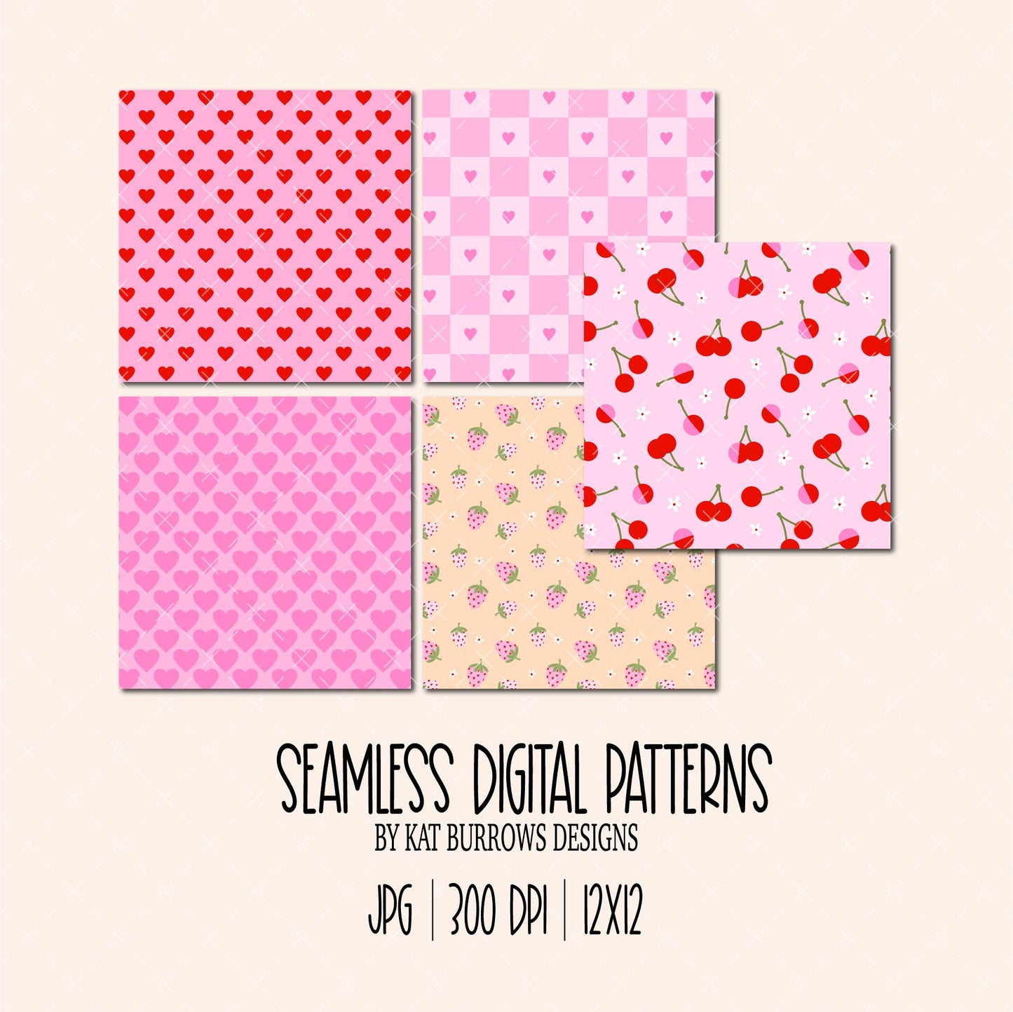 Seamless Patterns: Lucky in Love