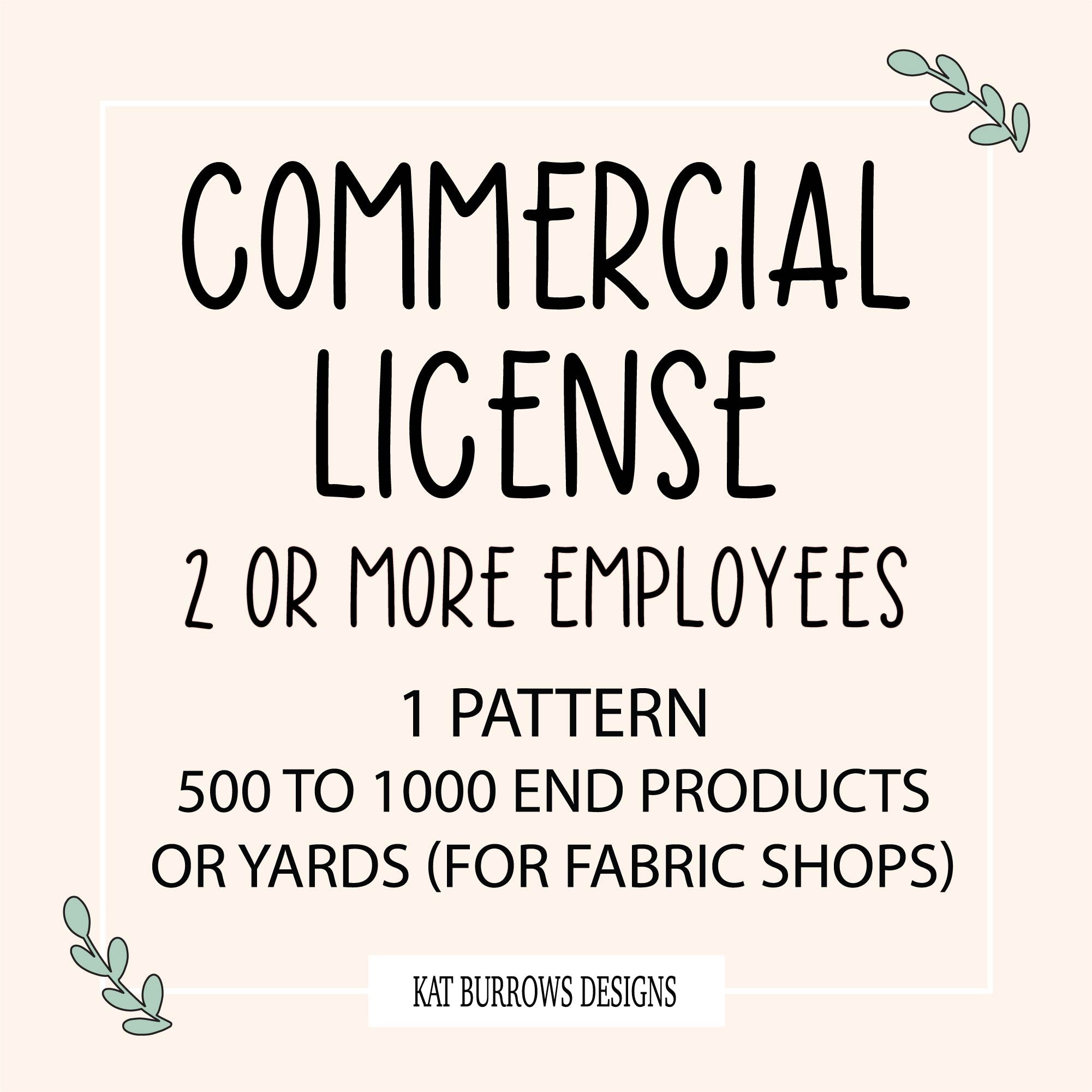 Commercial License: 500 to 1000