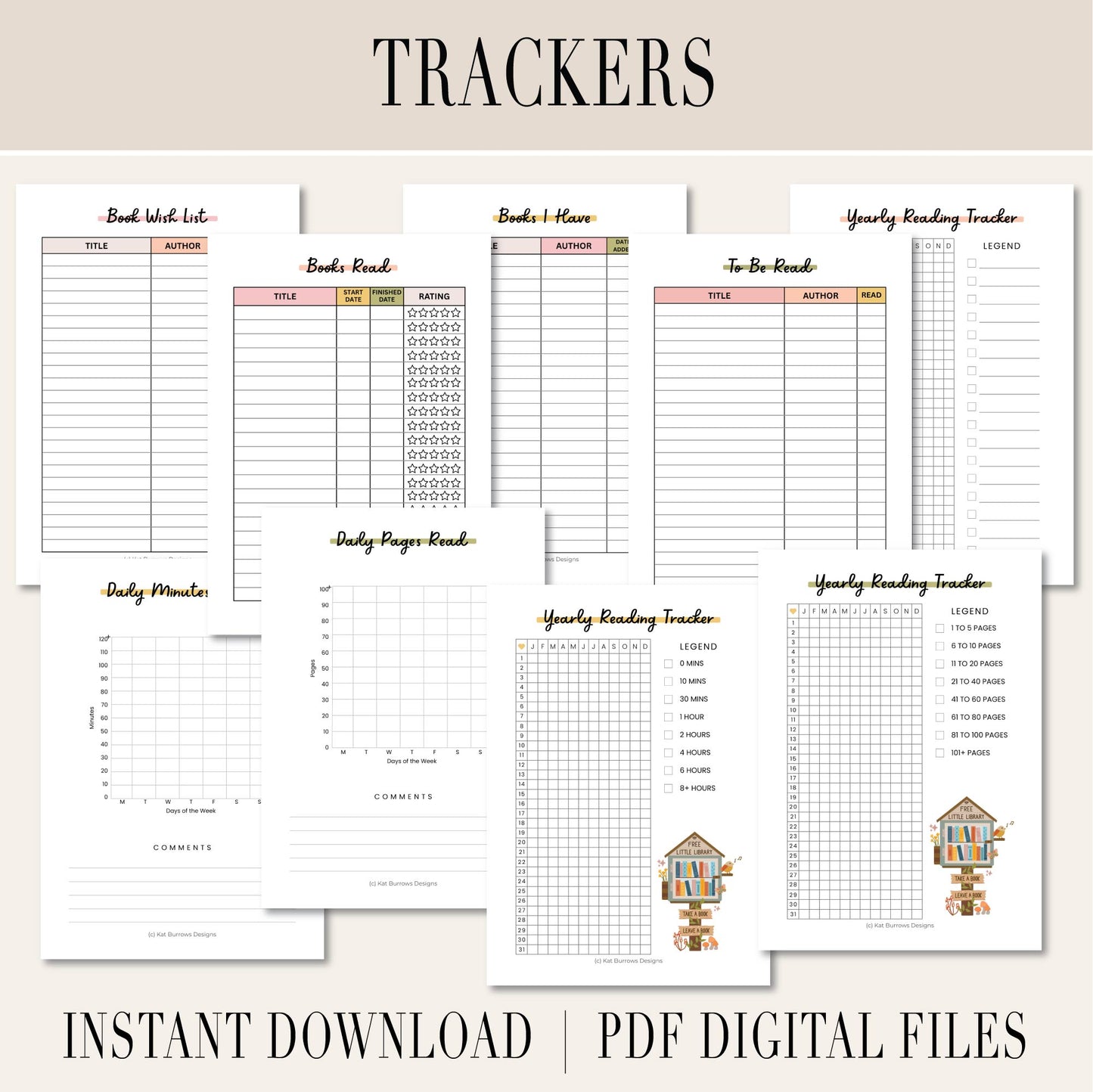 Printable: Book Tracker Bundle