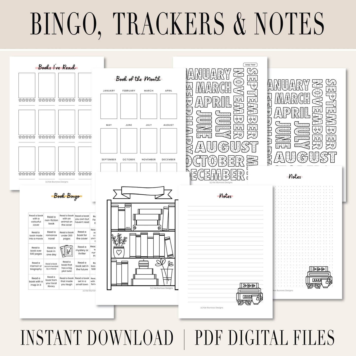 Printable: Book Tracker Bundle