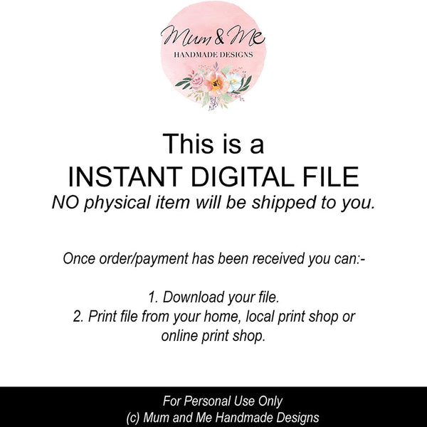 PDF Digital File: 2024 Monthly Calendar Script