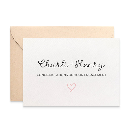 PERSONALISE: Engagement Names with Heart