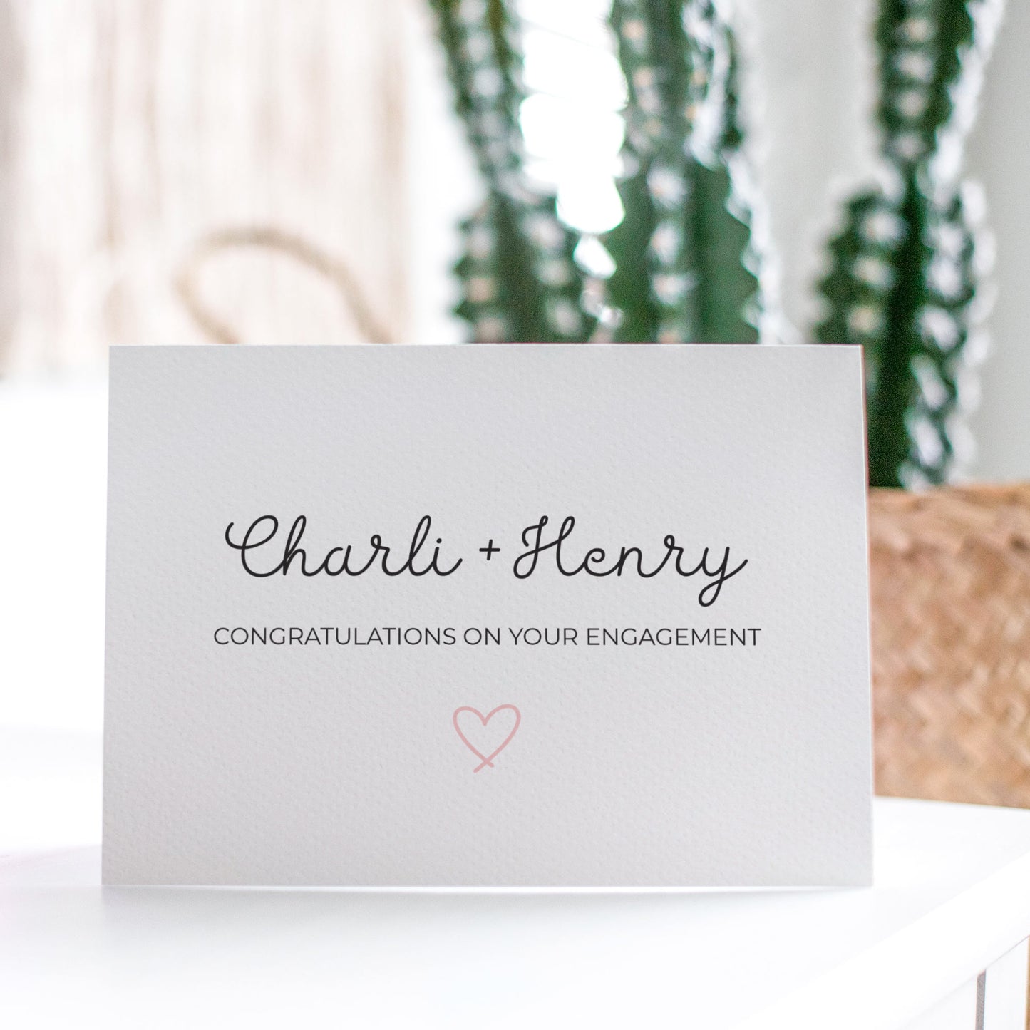 PERSONALISE: Engagement Names with Heart
