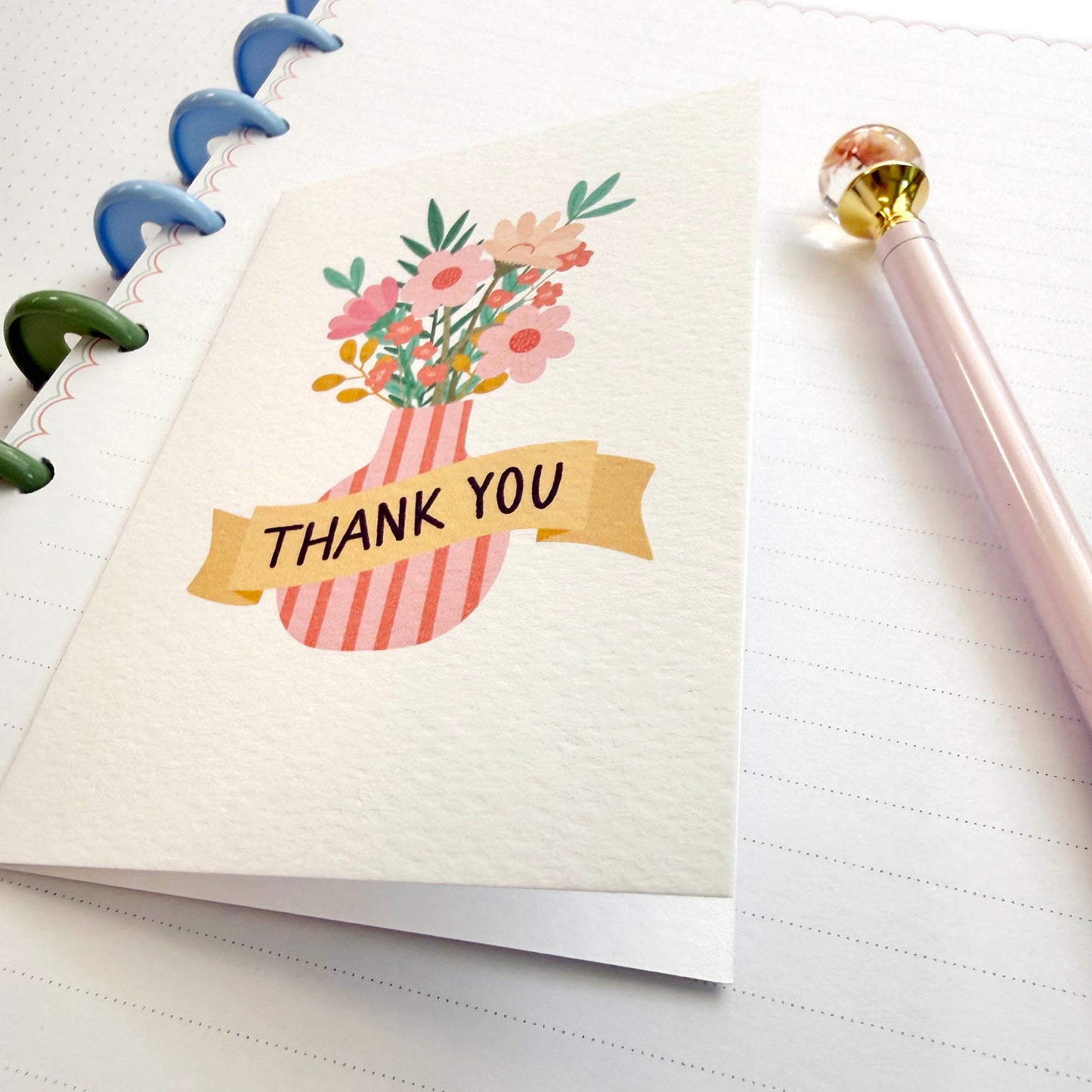 Single (1): MINI Card: Vase of Flowers