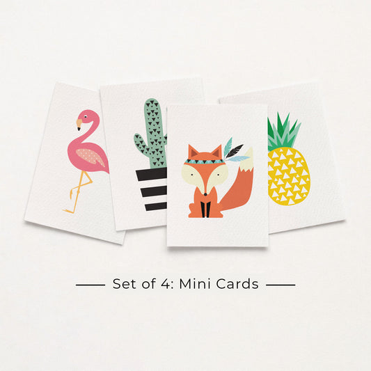 Set of 4: MINI Cards: Assorted