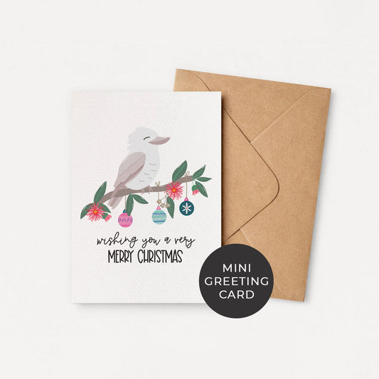 Single (1): MINI Card: Christmas Kookaburra