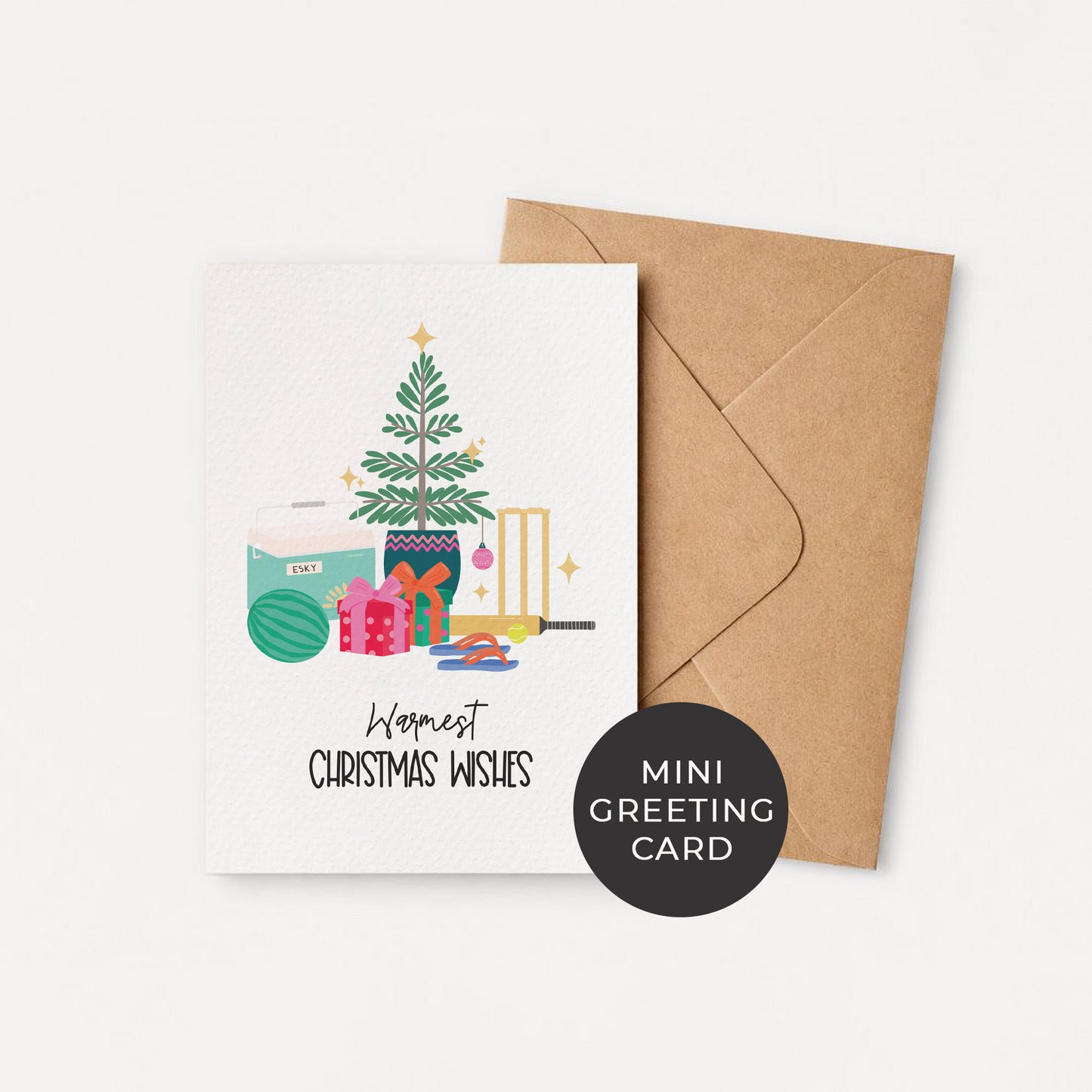 Set of 4: MINI Cards: Christmas in Summer