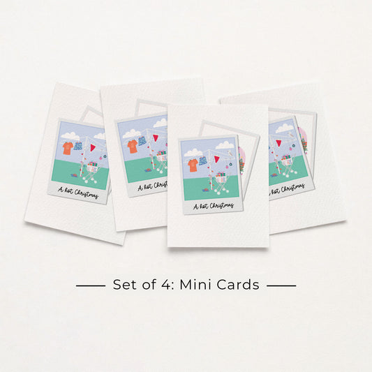 Set of 4: MINI Cards: Aussie Polaroids