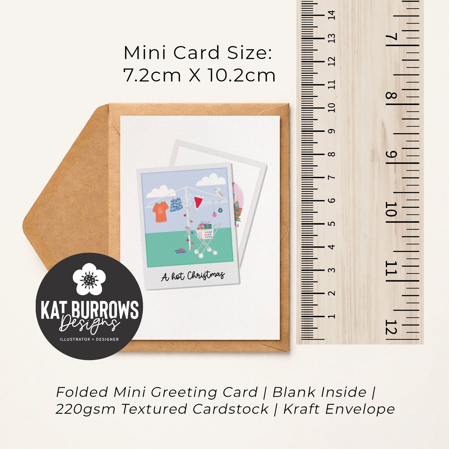 Single (1): MINI Card: Aussie Polaroids