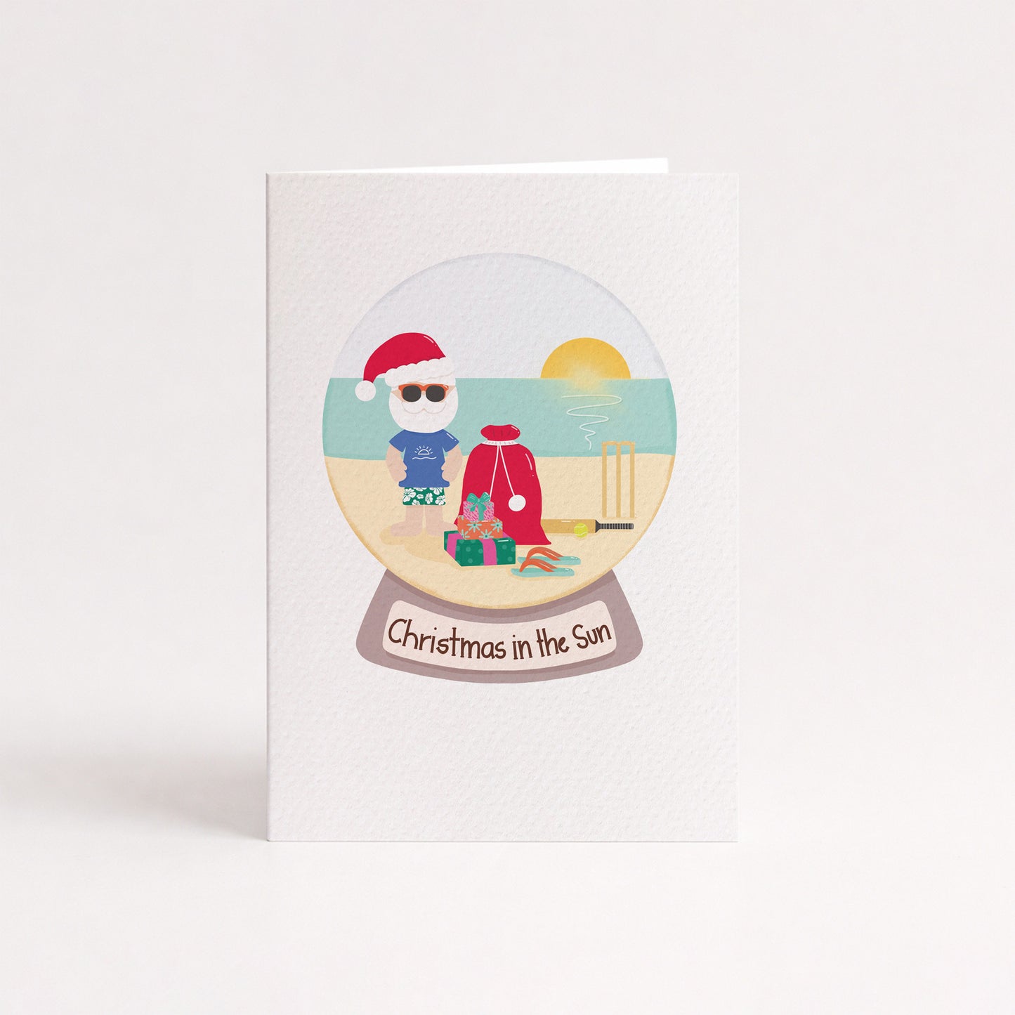 Single (1): MINI Card: Aussie Santa Globe