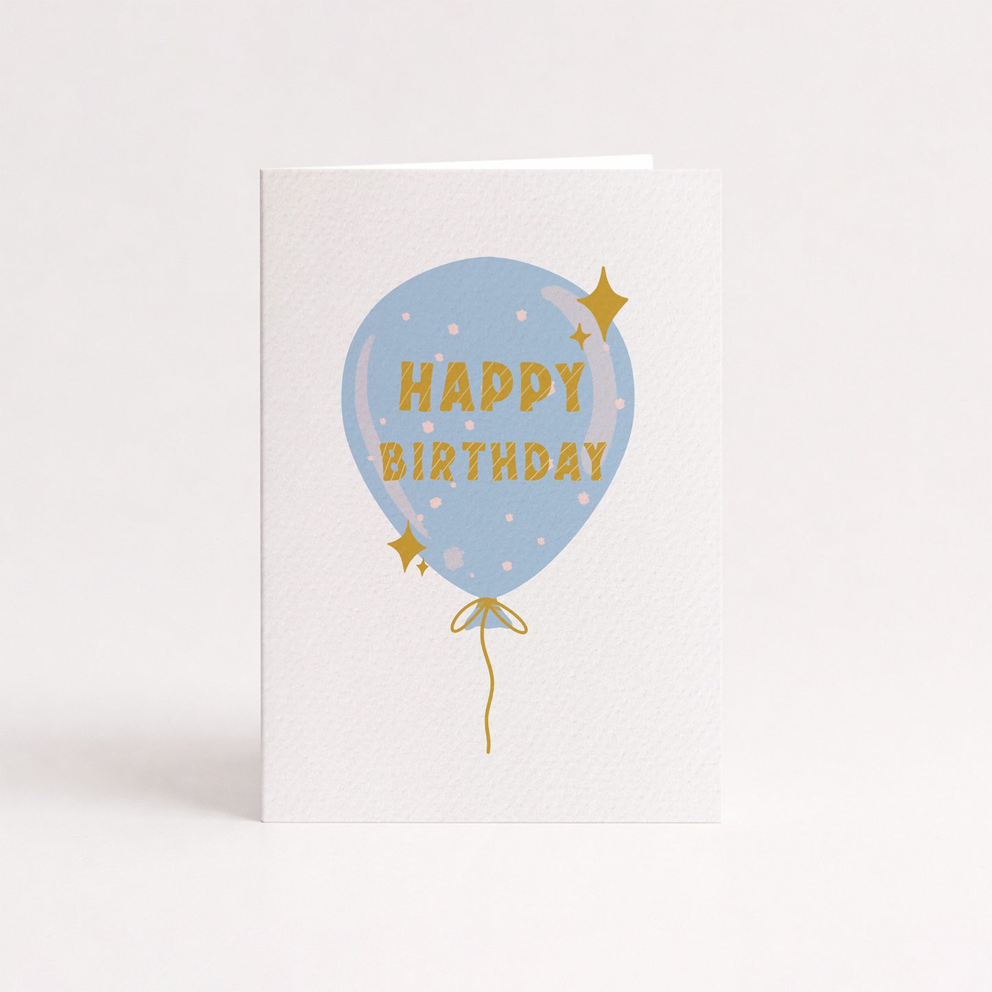 Set of 4: MINI Cards: Blue Birthday Balloon