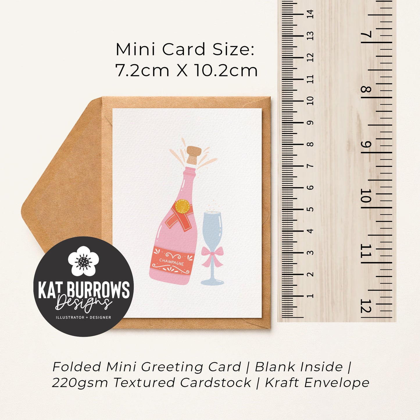 Single (1): MINI Card: Champagne