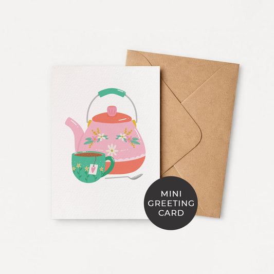 Single (1): MINI Card: Tea Pot