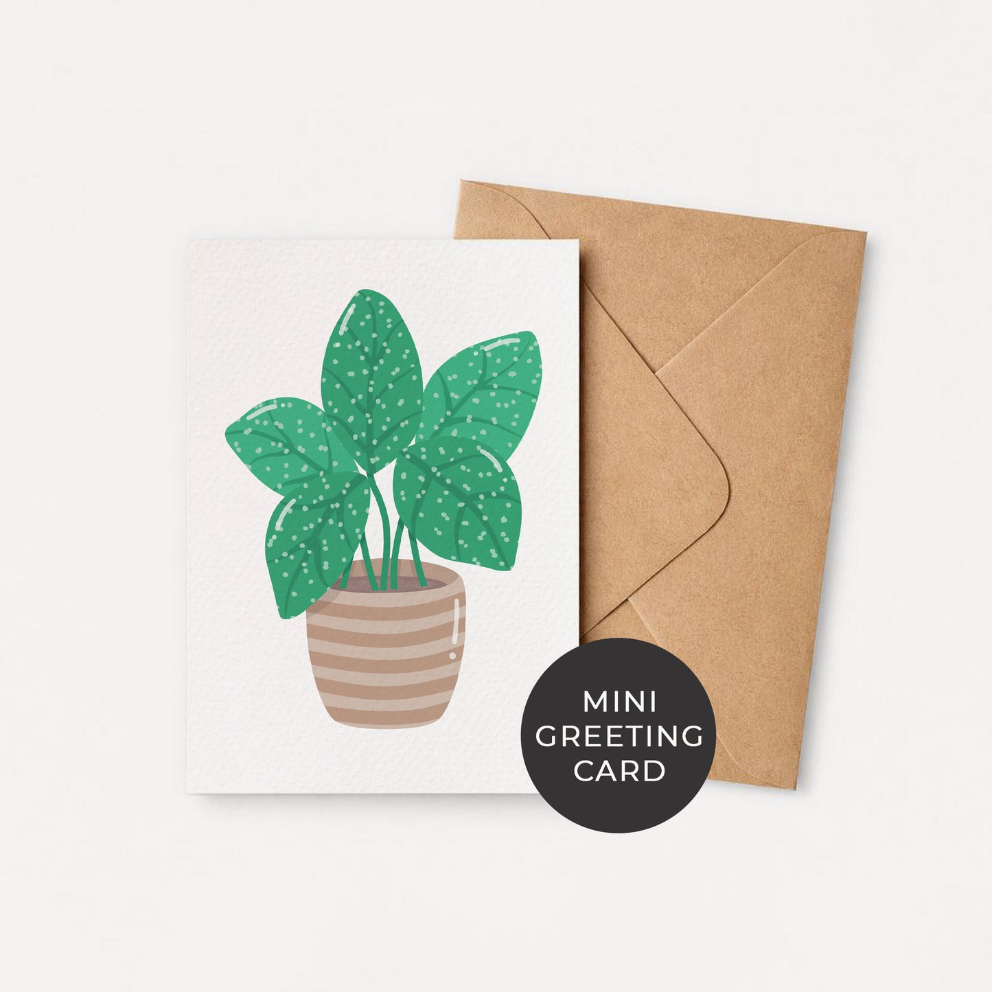 Single (1): MINI Card: Pot Plant