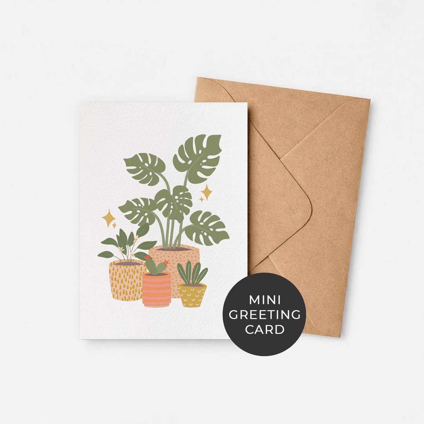 Single (1): MINI Card: Indoor Plant