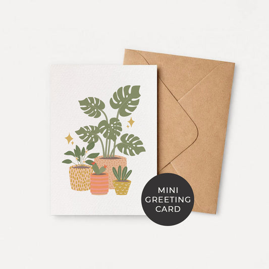 Single (1): MINI Card: Indoor Plant