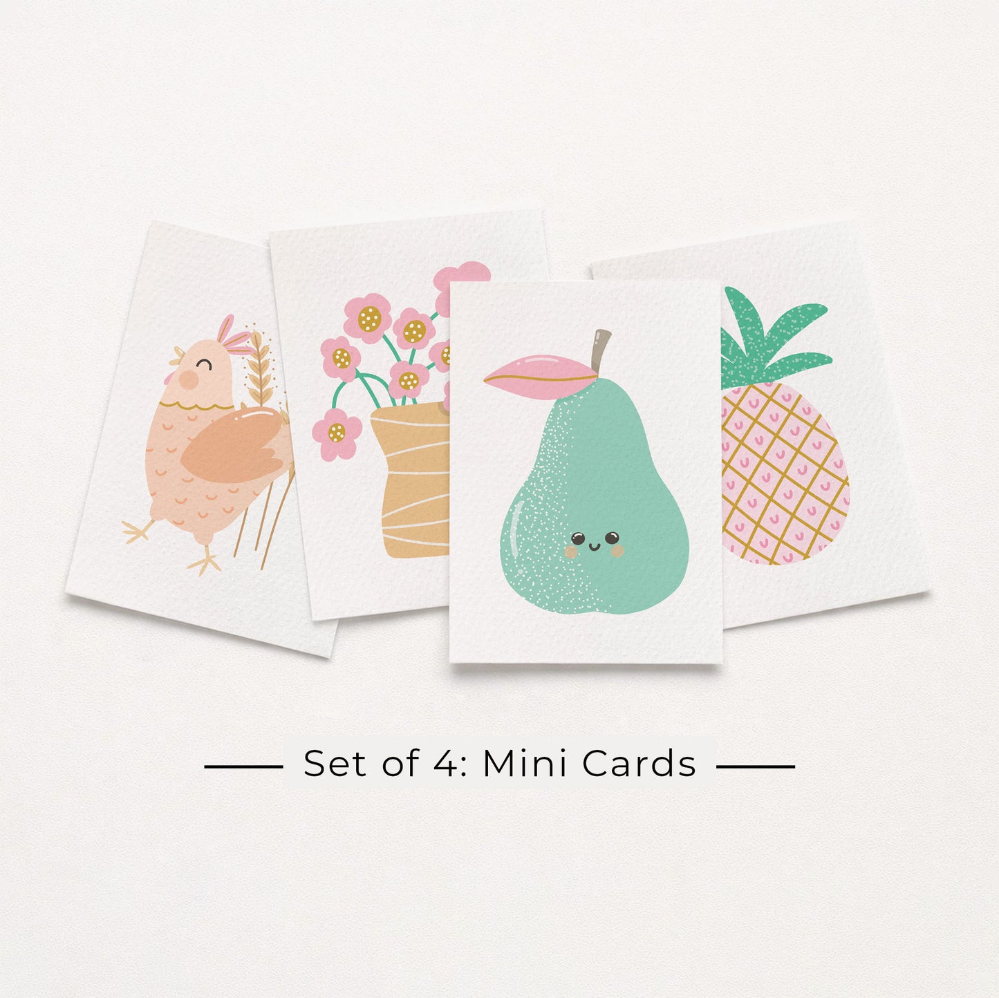 Set of 4: MINI Cards: Assorted