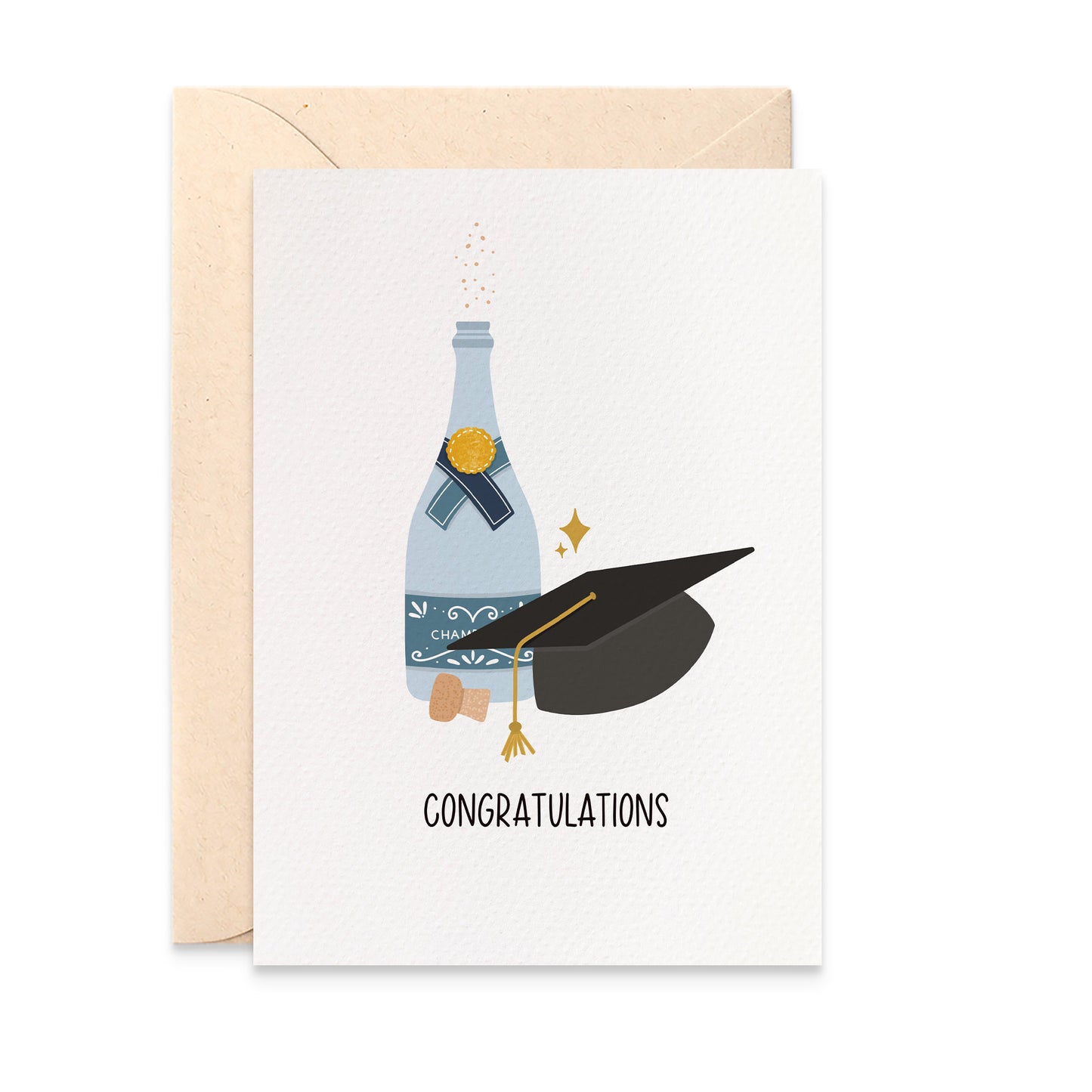 Graduation Cap & Champagne