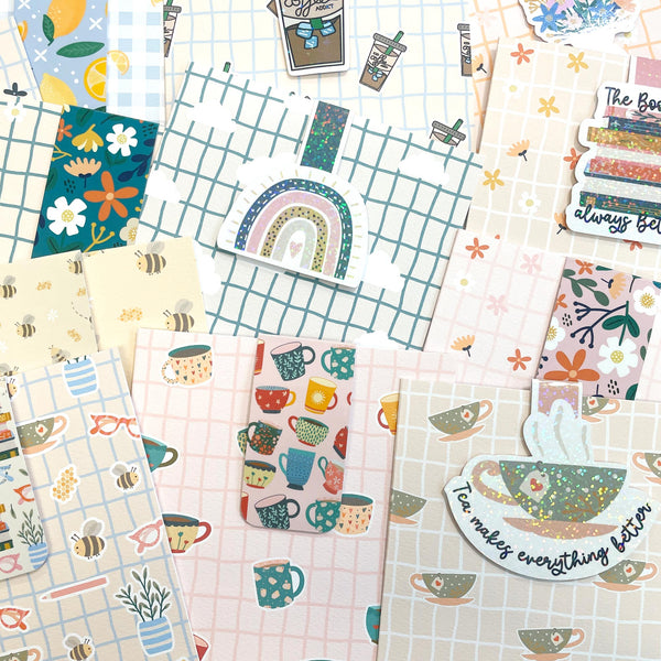 Bookmark Card: Bookish Spring