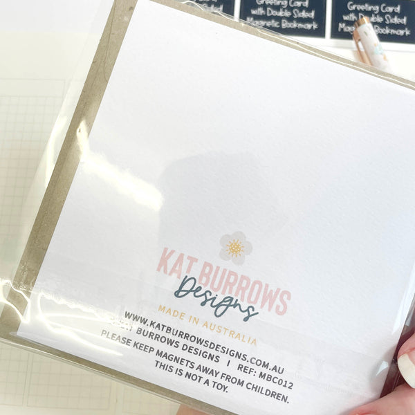 Bookmark Card: Bookish Spring