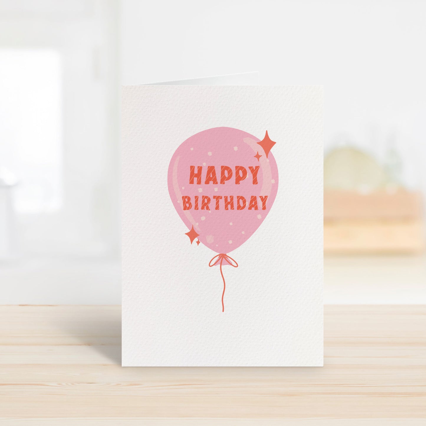 Pink Birthday Balloon