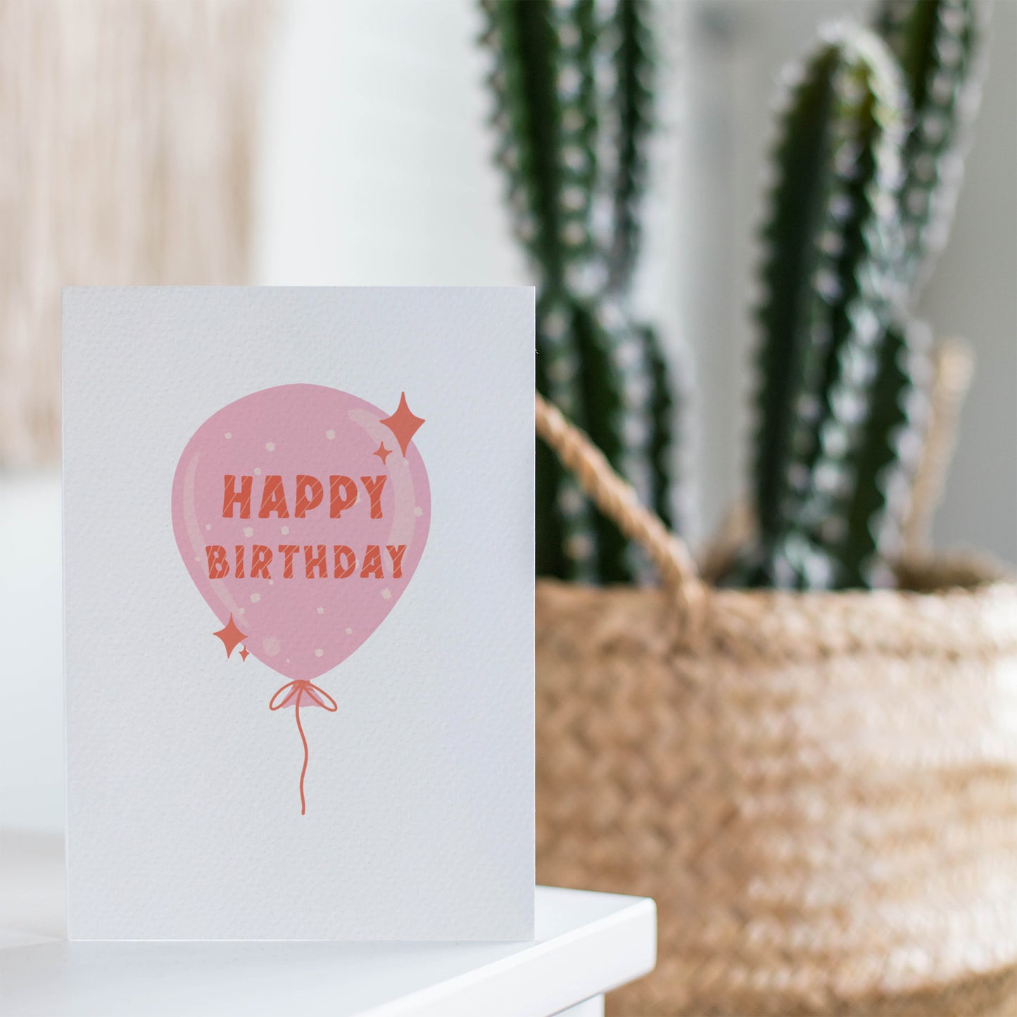 Pink Birthday Balloon