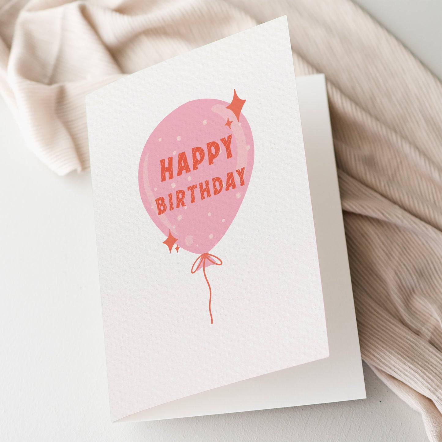 Pink Birthday Balloon