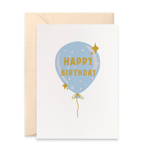 Blue Birthday Balloon