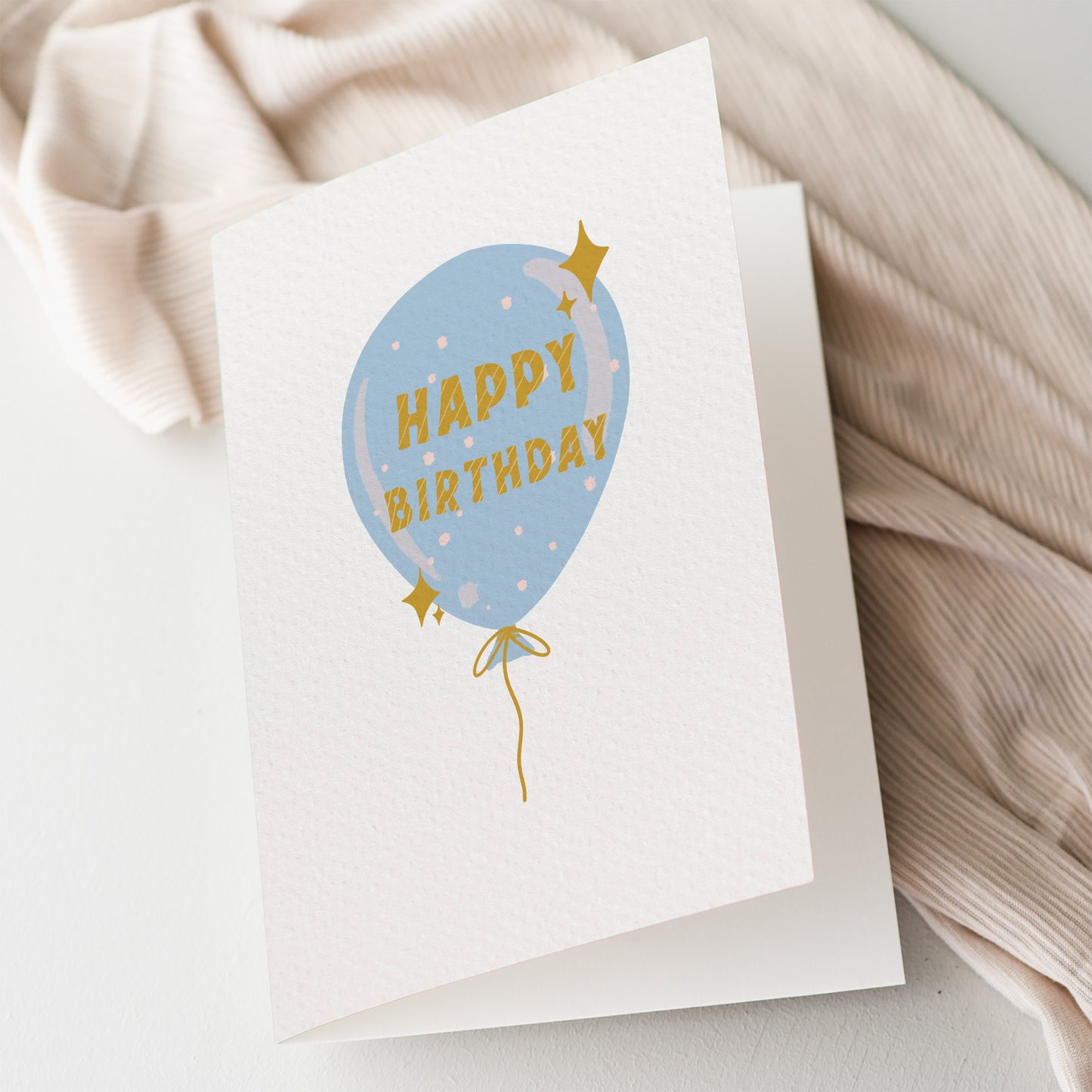 Blue Birthday Balloon