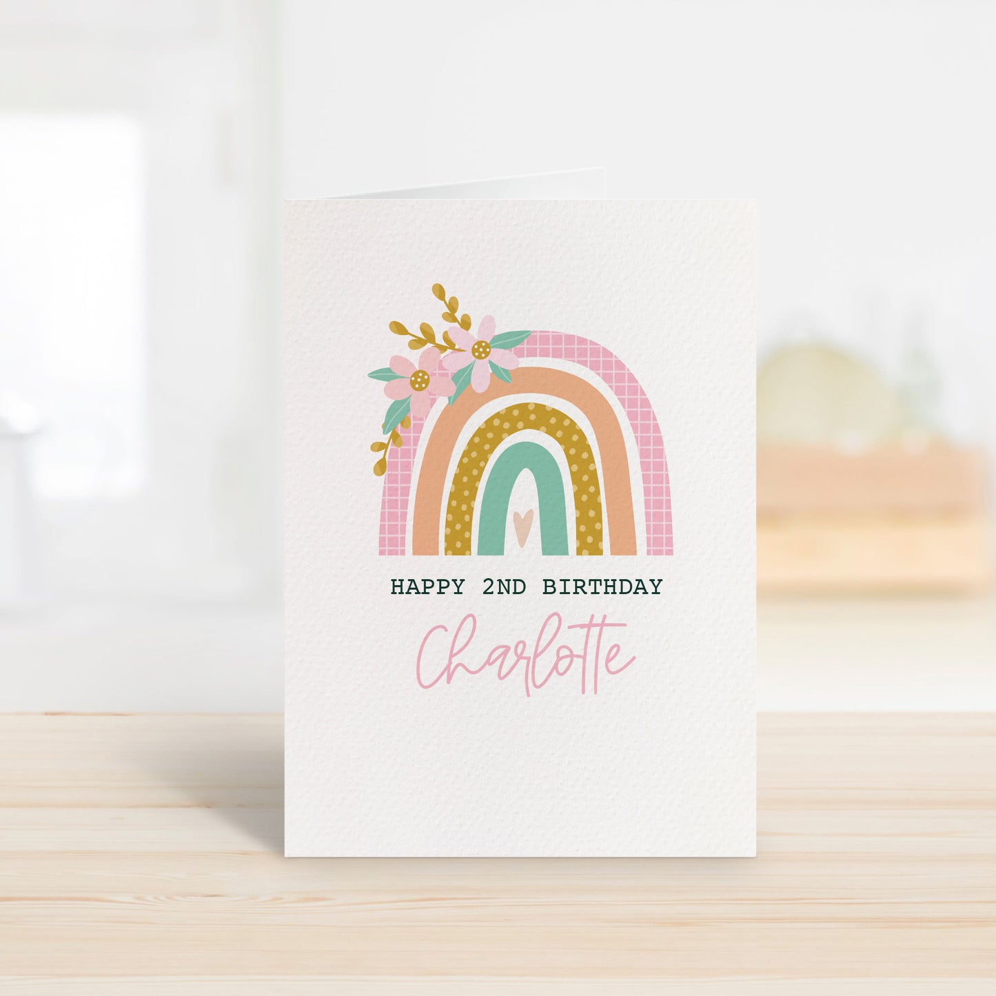 Personalised Floral Rainbow