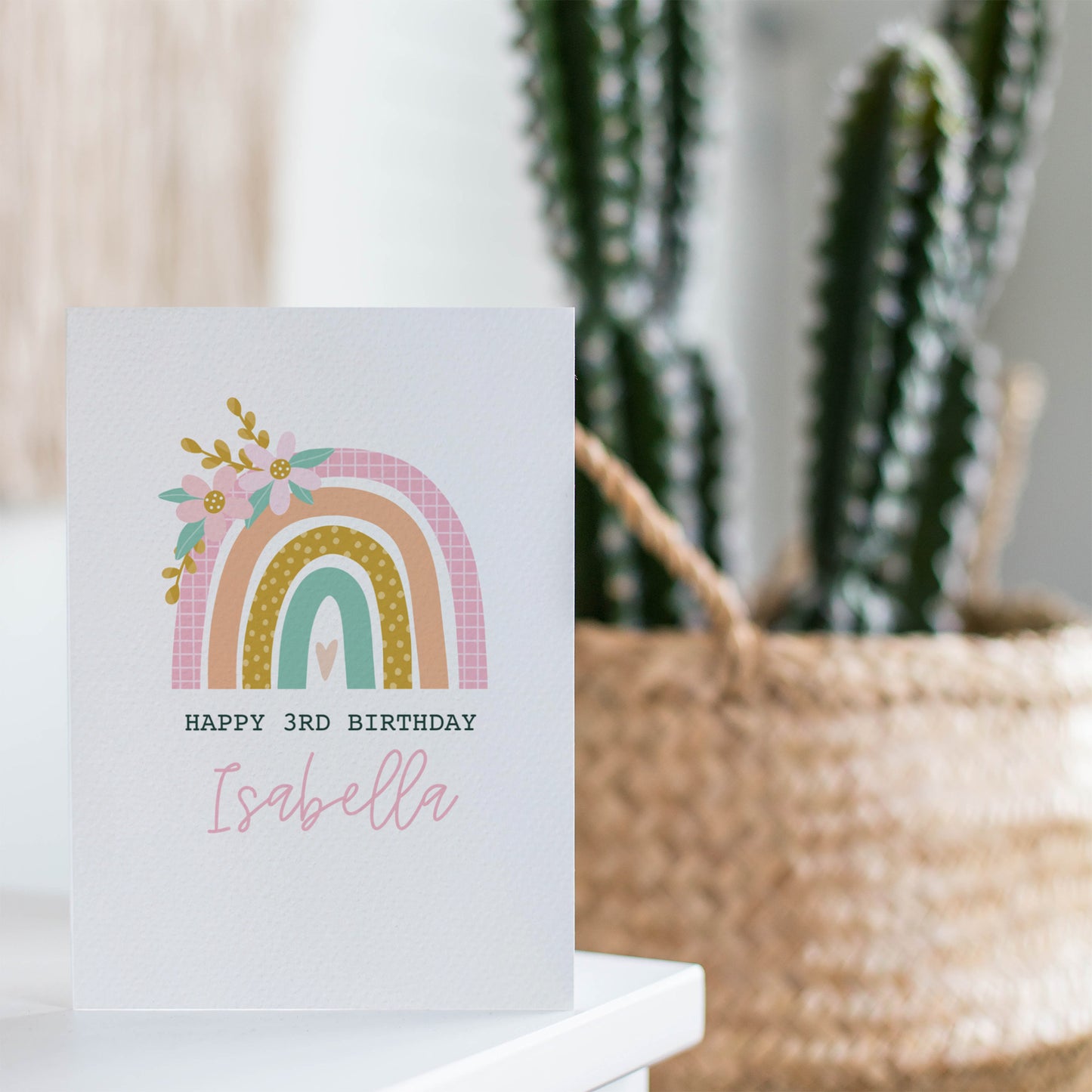 Personalised Floral Rainbow