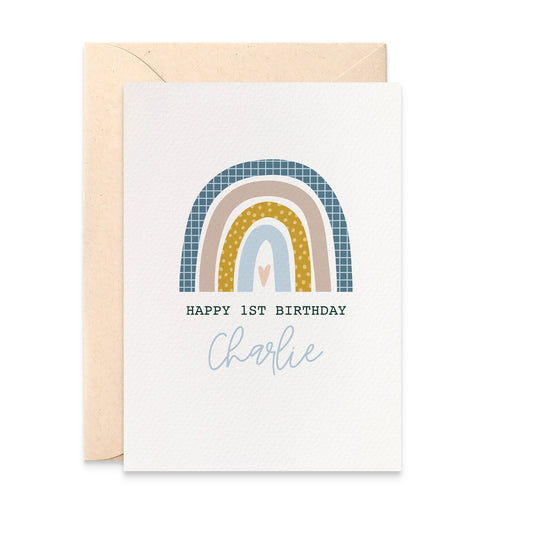 Personalised Blue Rainbow