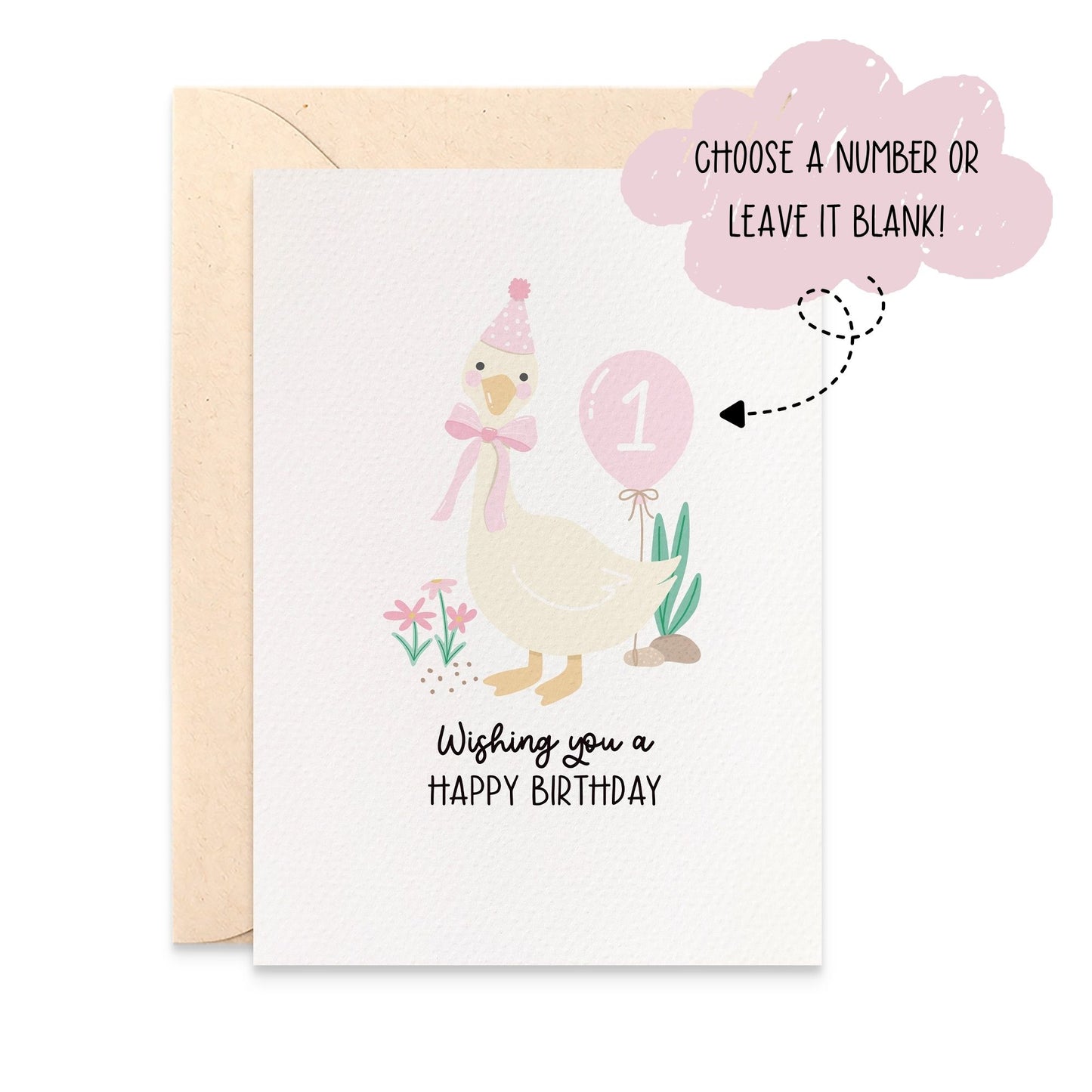 Birthday Goose Pink