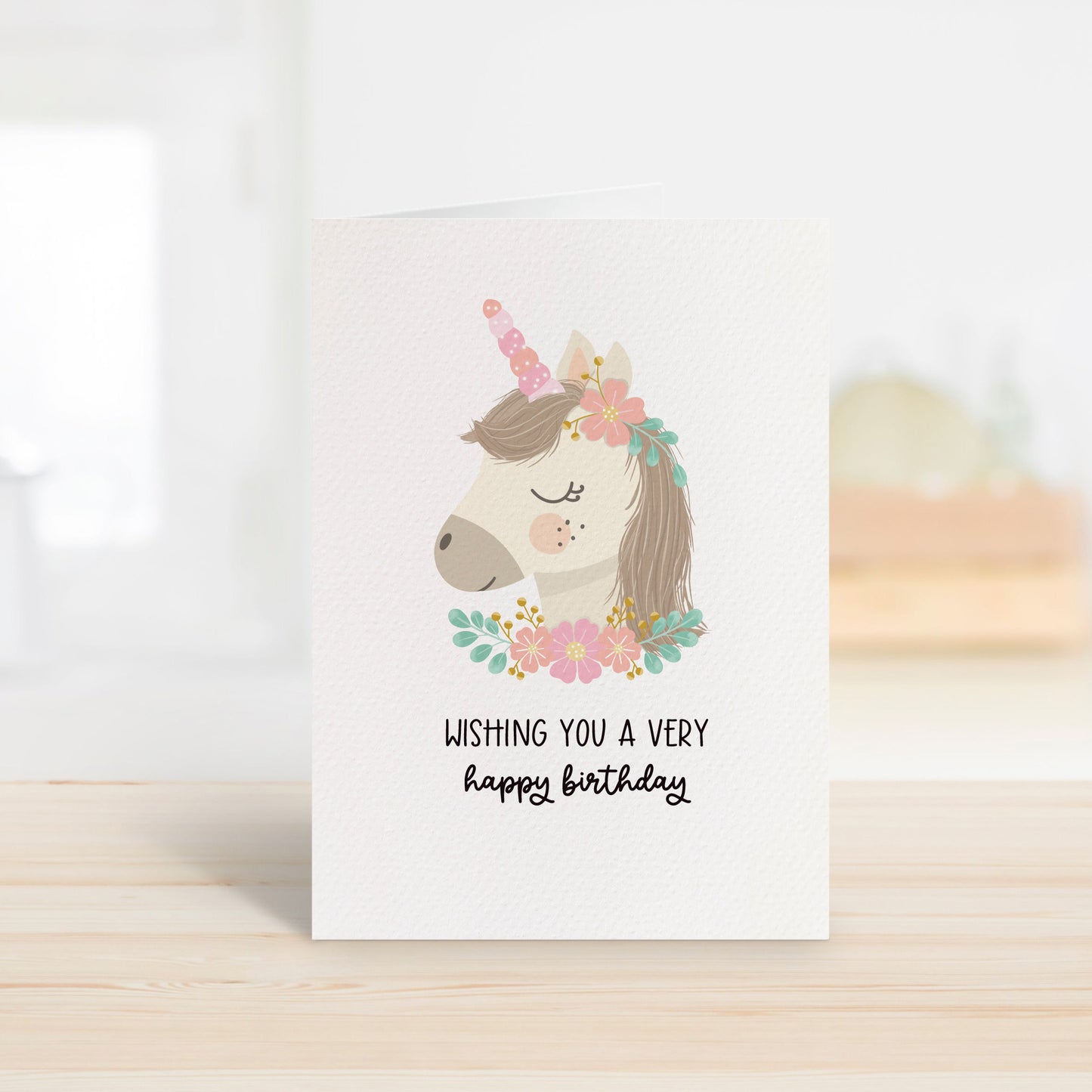 Unicorn with Flowers