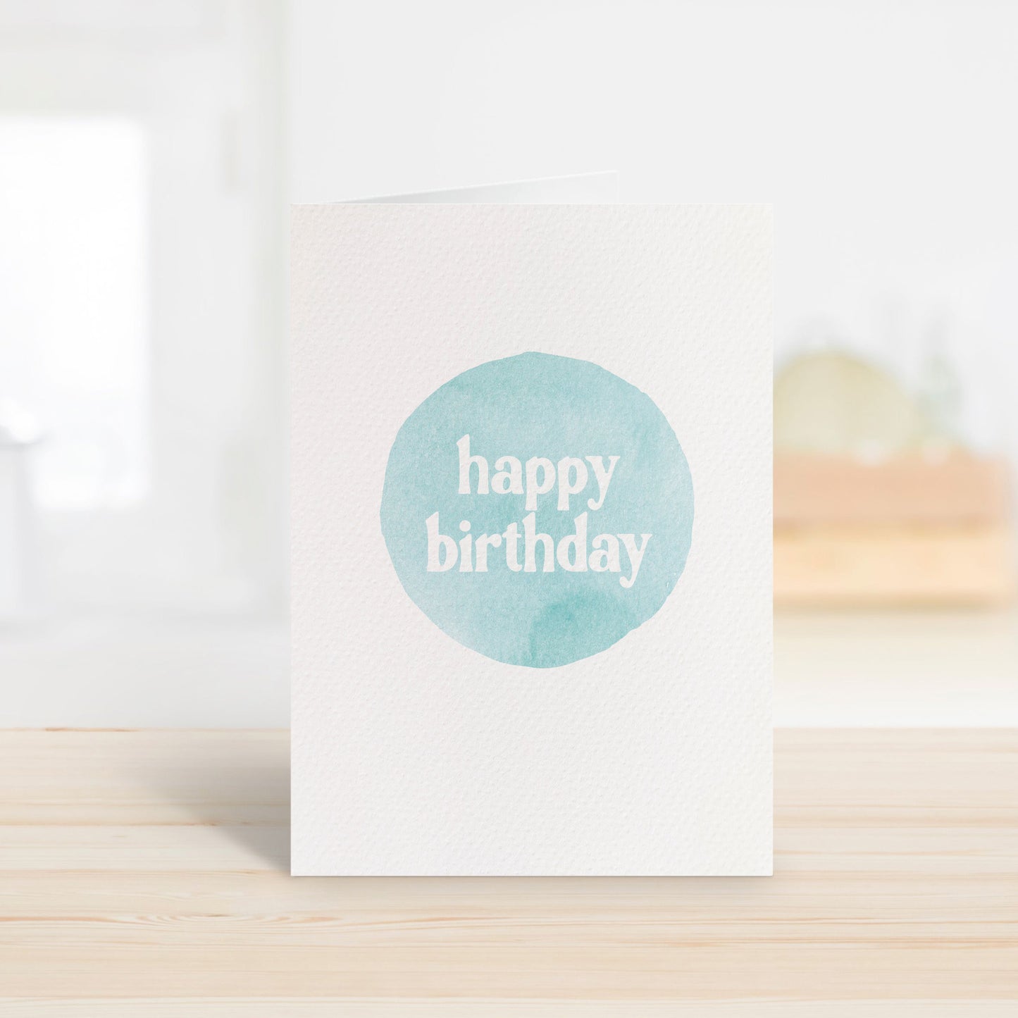 Watercolour Circle Turquoise