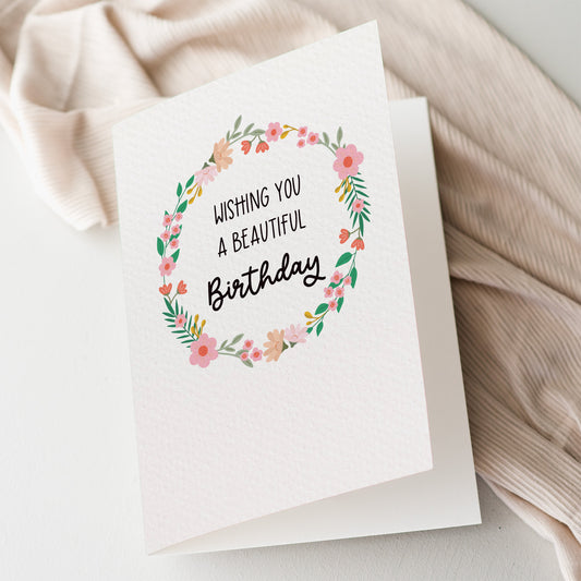 Birthday Floral Wreath