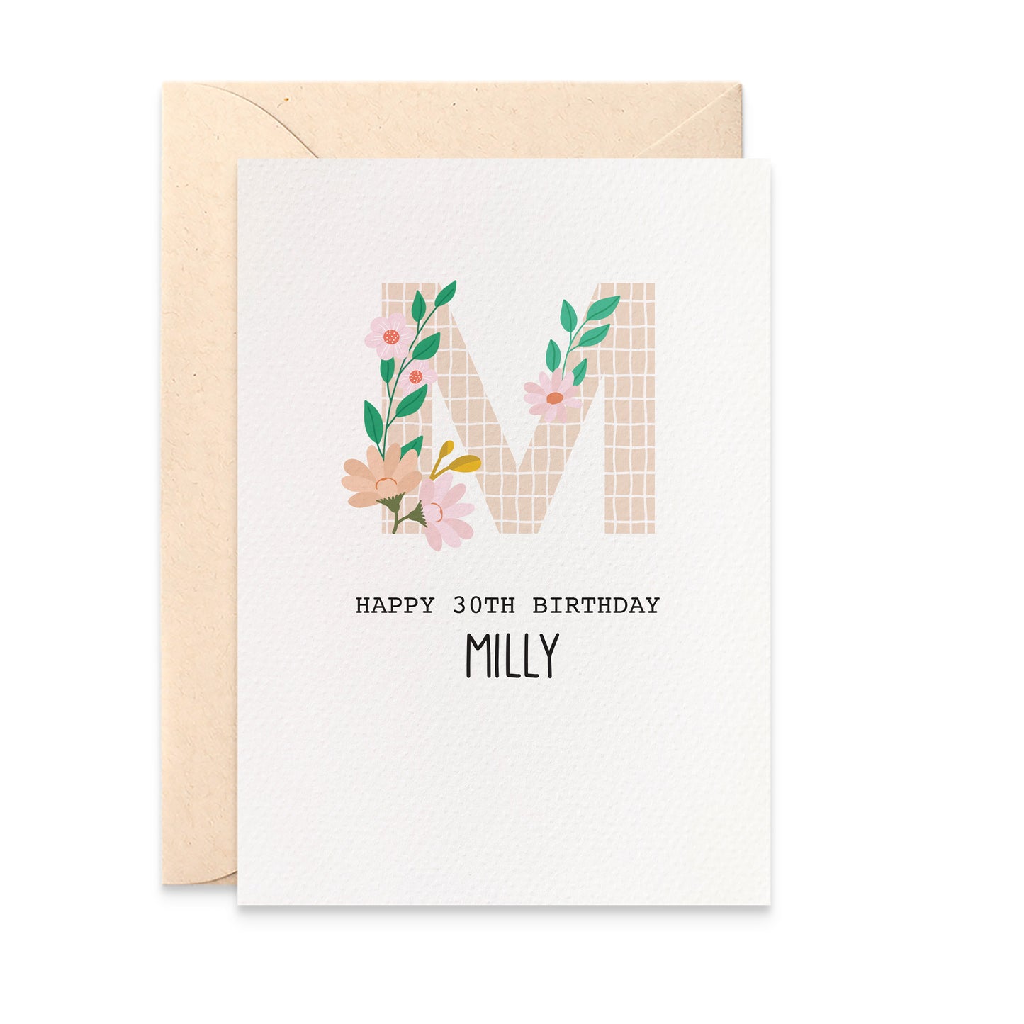 Personalised Letter: Floral