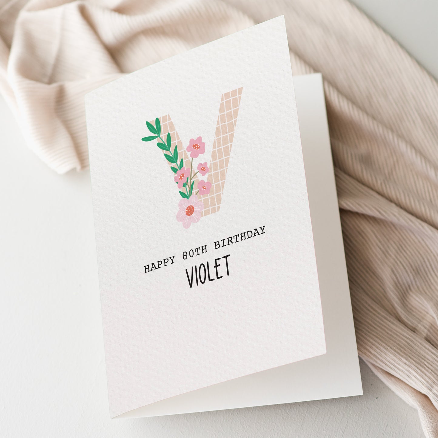 Personalised Letter: Floral