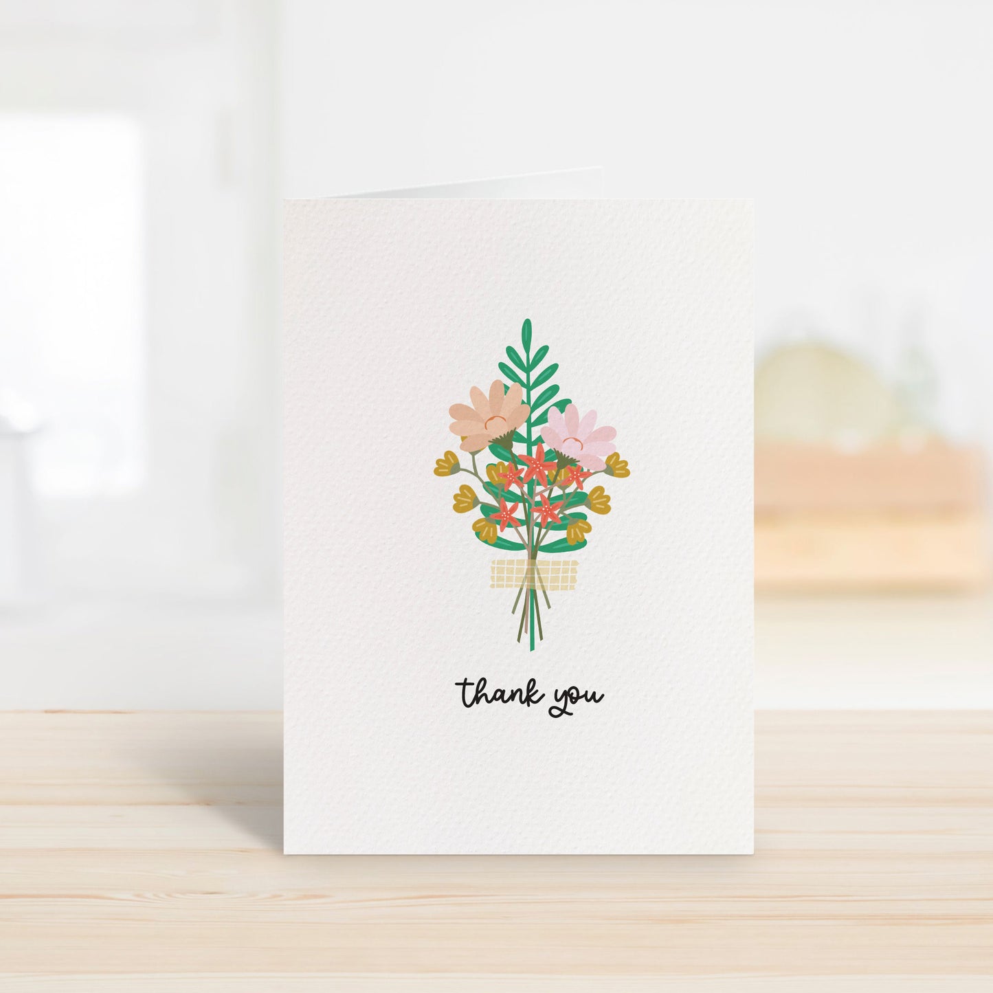 Set of 5: Flowers with Washi