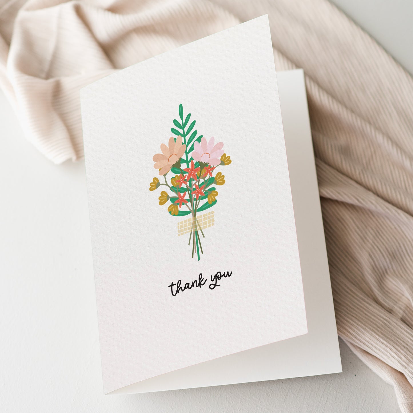 Set of 5: Flowers with Washi