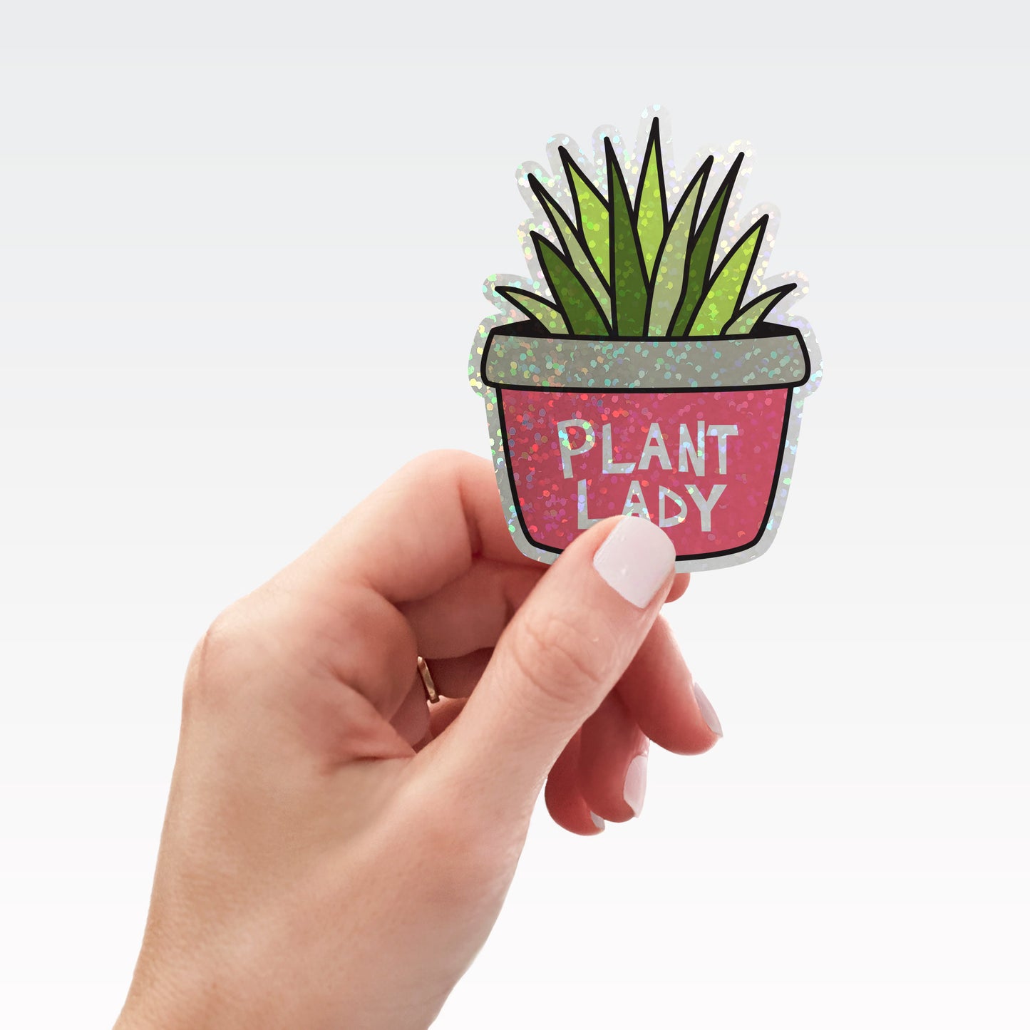 Die Cut Sticker: Plant Lady