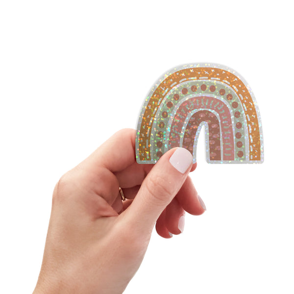 Die Cut Sticker: Boho Rainbow