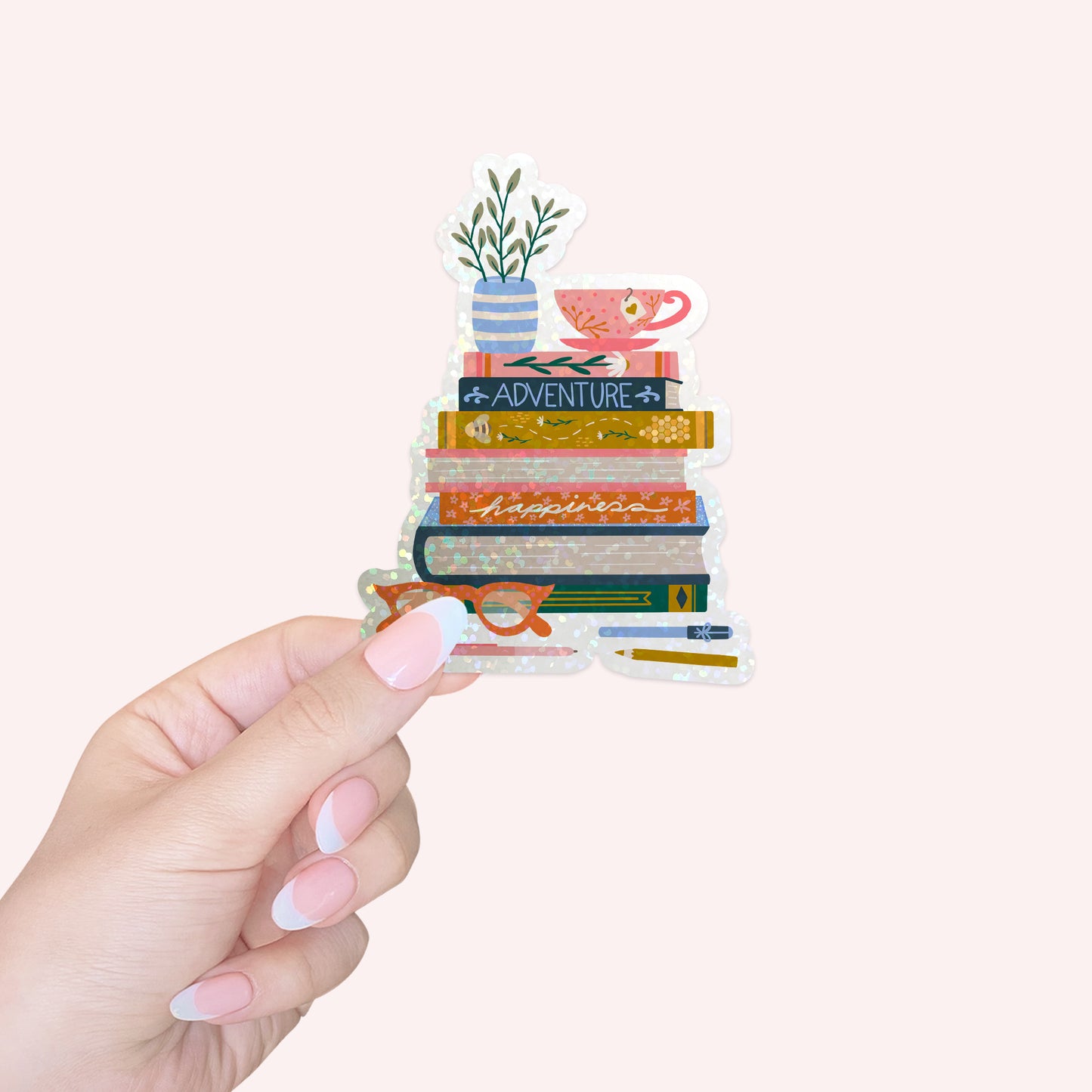 Die Cut Sticker: Bookish